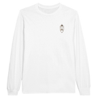 T-shirt à manches longues brodé du monogramme RS, coloris blanc — Maison Sahari