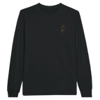 T-shirt à manches longues brodé du monogramme RS, coloris noir — Maison Sahari