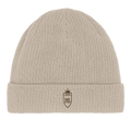 Bonnet côtelé en coton bio brodé du monogramme RS — Maison Sahari