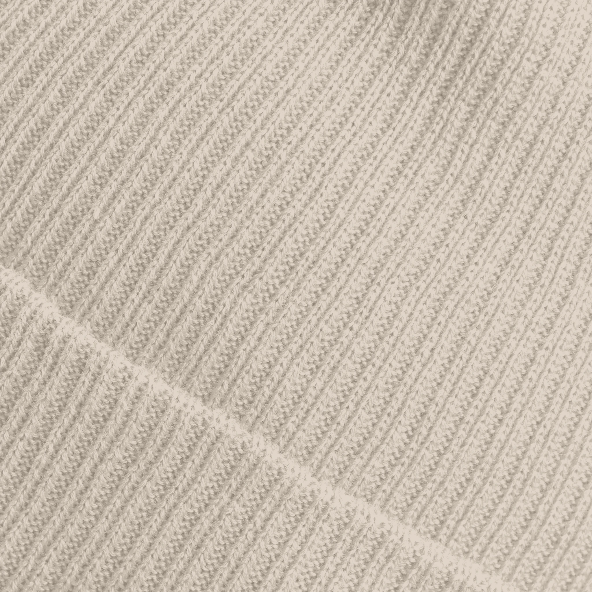 Bonnet côtelé en coton bio brodé du monogramme RS — Maison Sahari