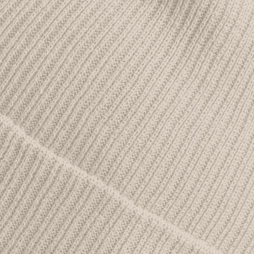 Bonnet côtelé en coton bio brodé du monogramme RS — Maison Sahari