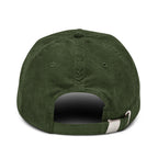 Casquette en velours côtelé Olive, vue de dos — Maison Sahari