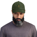 Casquette en velours côtelé Olive, vue de face — Maison Sahari