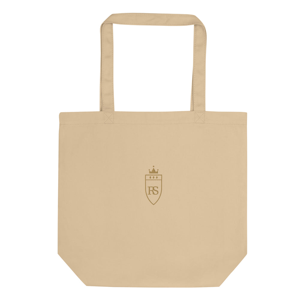 Tote bag brodé du monogramme RS, coloris sable — Maison Sahari