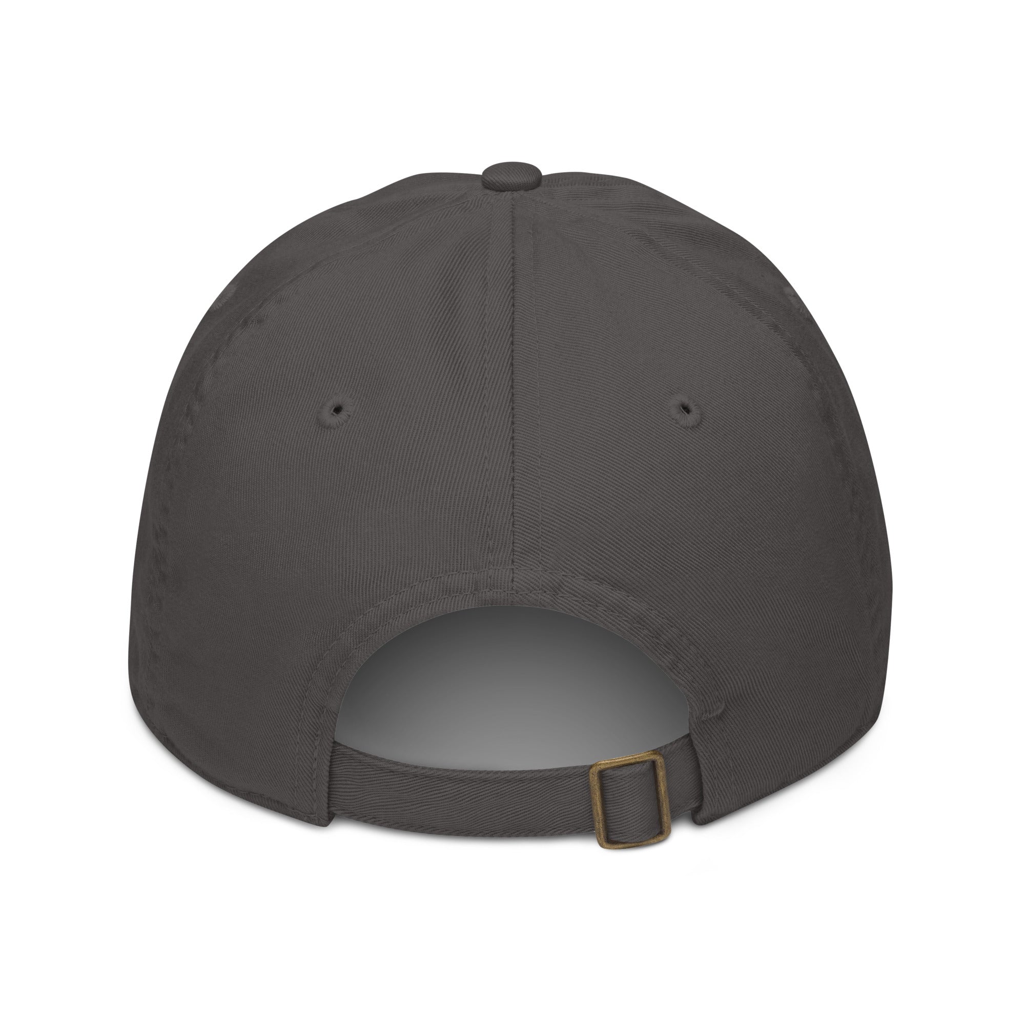 Casquette brodée du monogramme RS, coloris anthracite, vue de dos — Maison Sahari