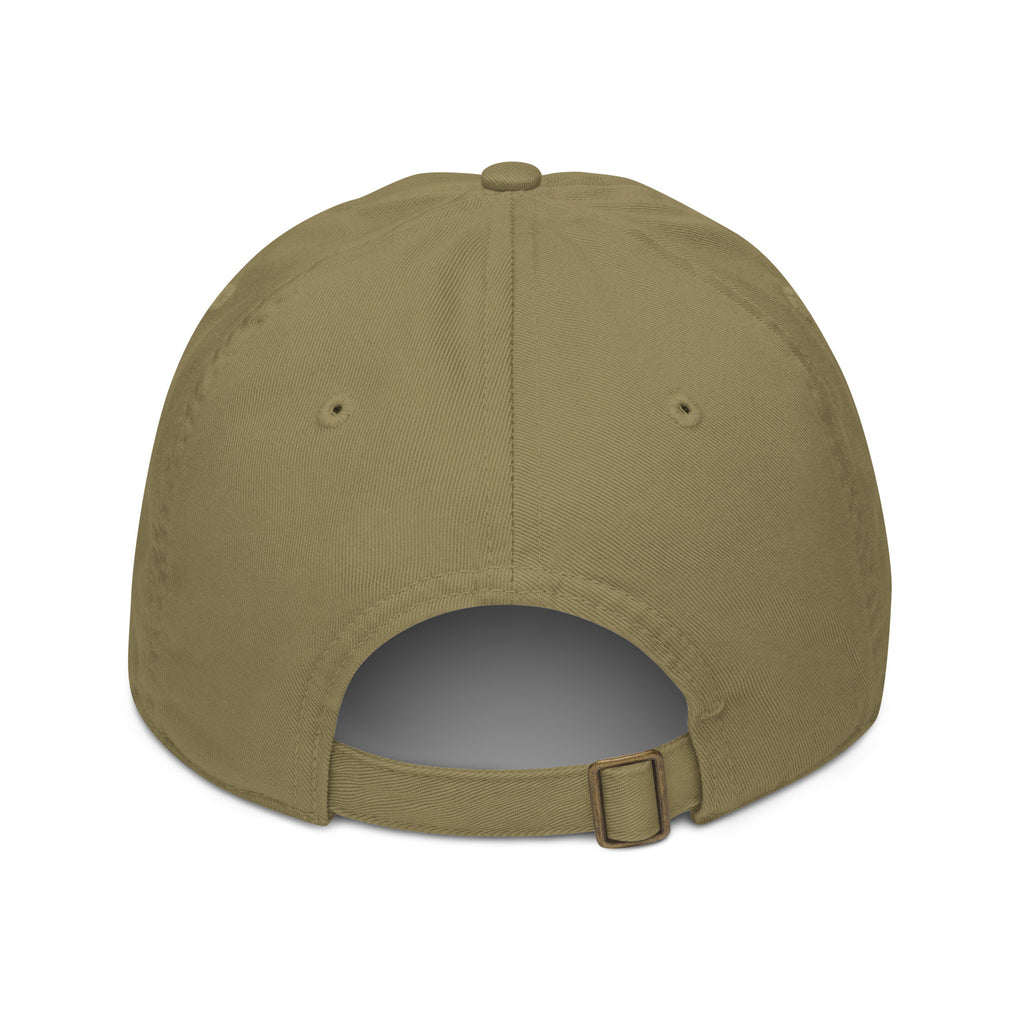 Casquette brodée du monogramme RS, coloris vert jungle, vue de dos — Maison Sahari