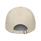 Casquette brodée du monogramme RS, coloris écru, vue de dos — Maison Sahari