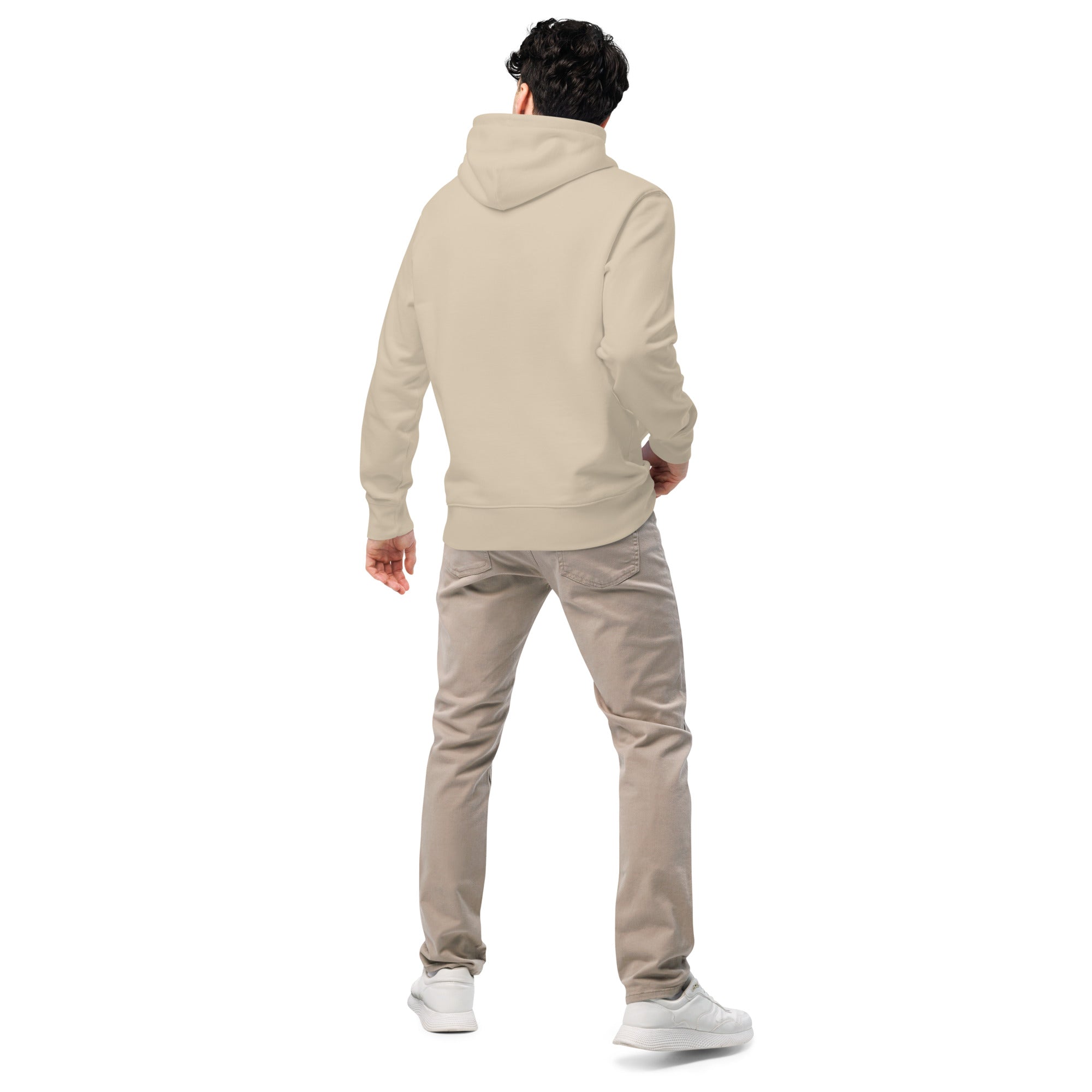 Sweat à capuche en coton bio brodé du monogramme RS — Maison Sahari