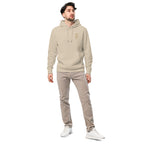 Sweat à capuche en coton bio brodé du monogramme RS — Maison Sahari
