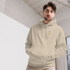 Sweat à capuche en coton bio brodé du monogramme RS — Maison Sahari