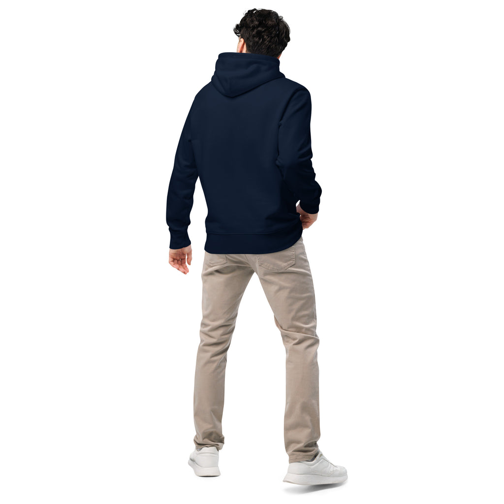 Sweat à capuche en coton bio brodé du monogramme RS — Maison Sahari