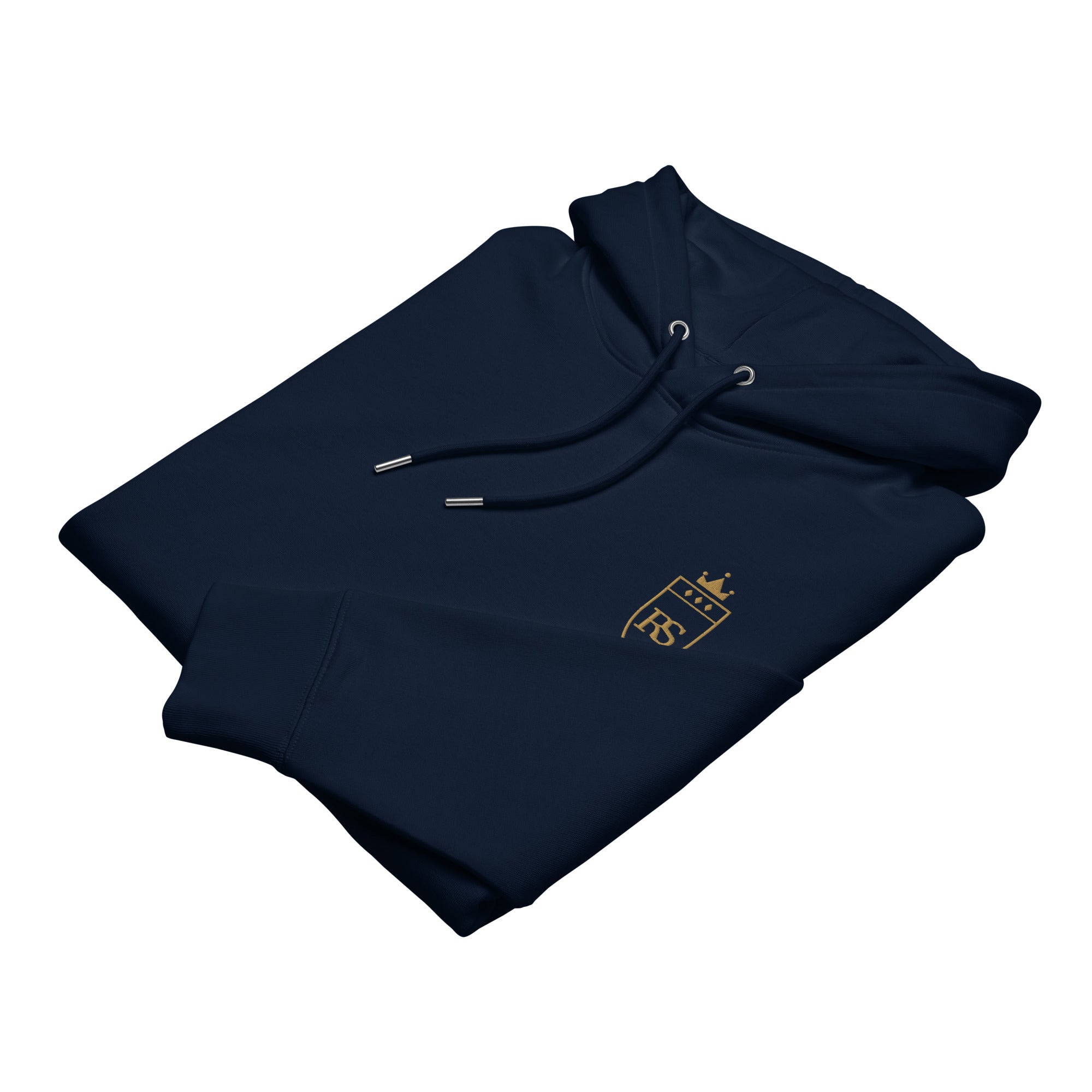 Sweat à capuche en coton bio brodé du monogramme RS — Maison Sahari