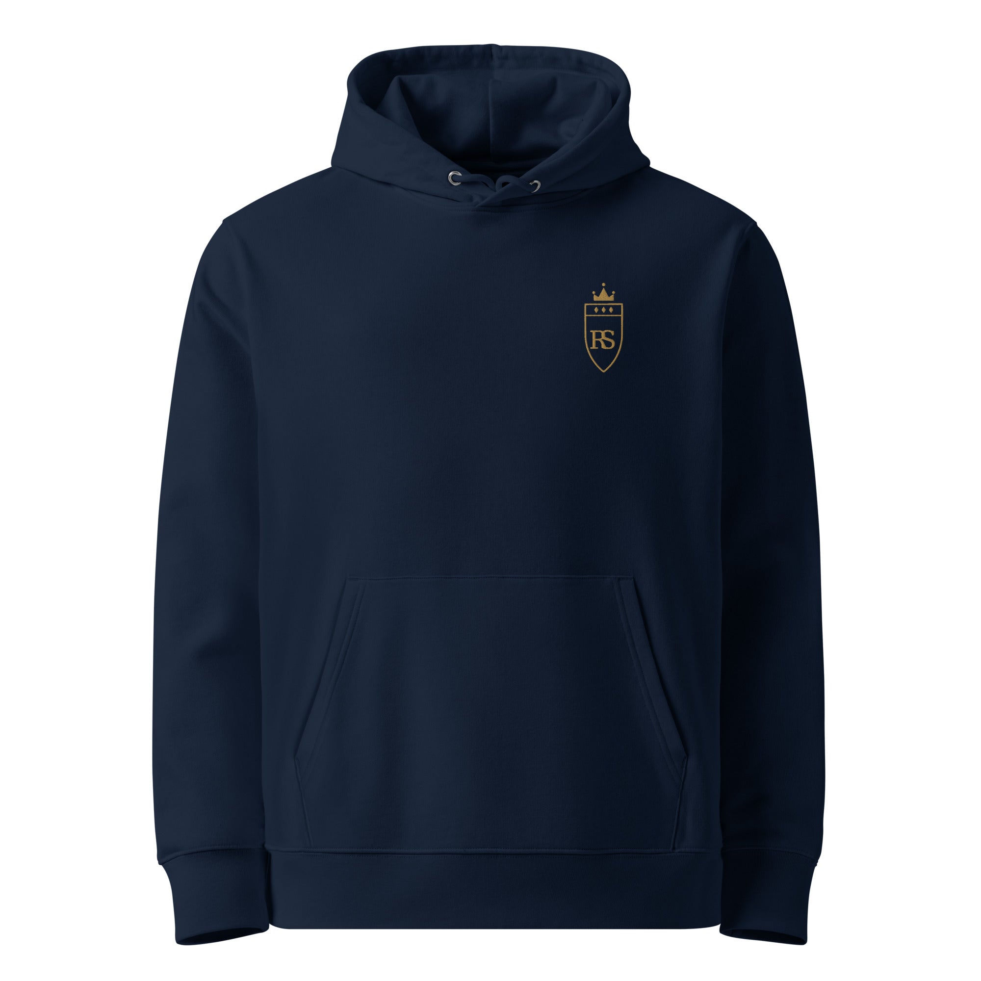 Sweat à capuche en coton bio brodé du monogramme RS — Maison Sahari