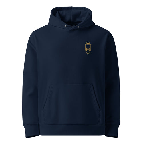 Sweat à capuche en coton bio brodé du monogramme RS — Maison Sahari