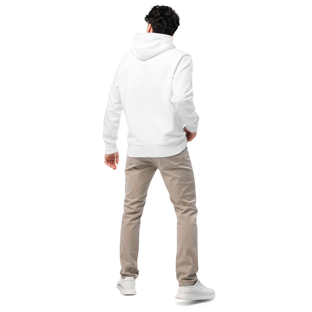 Sweat à capuche en coton bio brodé du monogramme RS — Maison Sahari