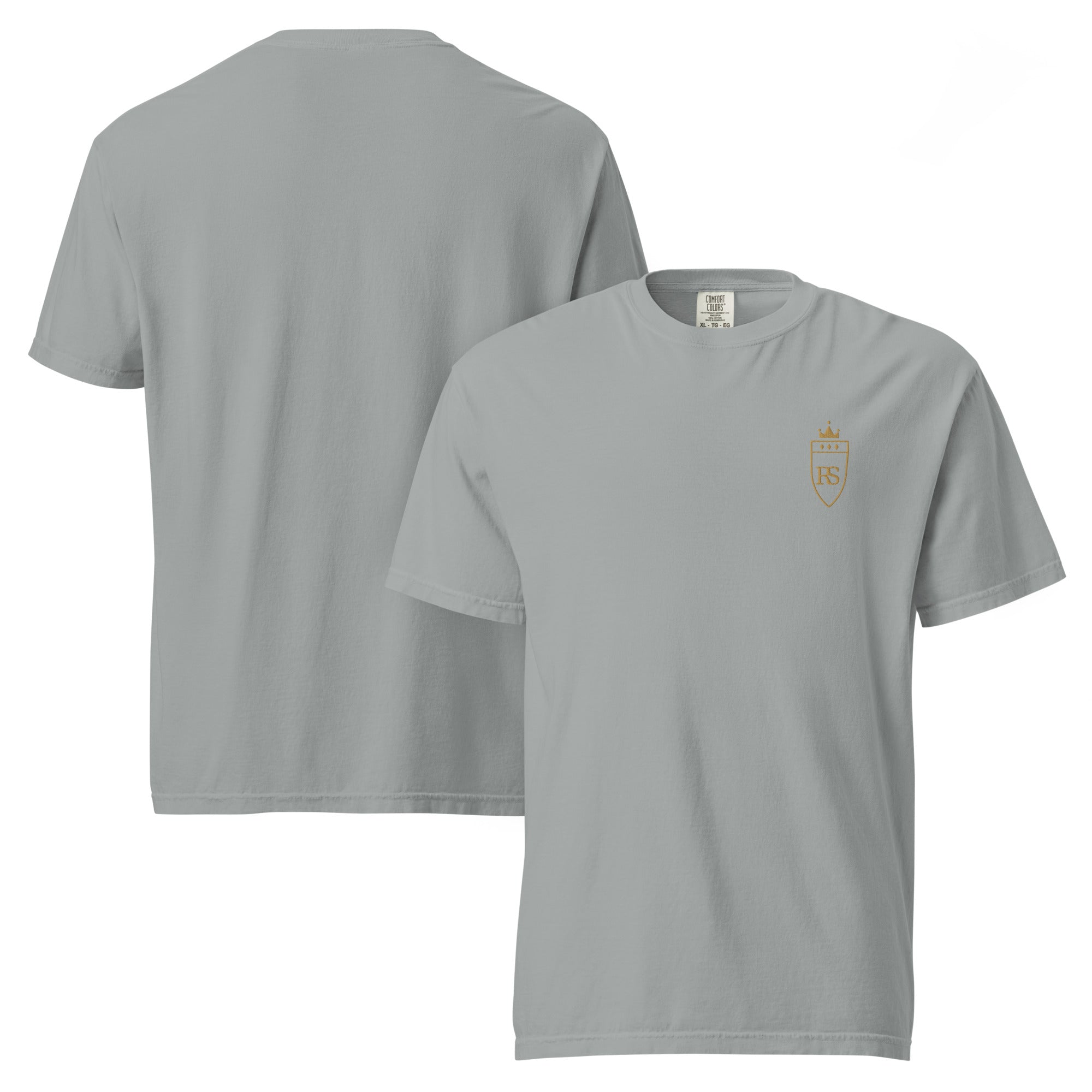 T-shirt en coton lourd brodé du monogramme RS — Maison Sahari