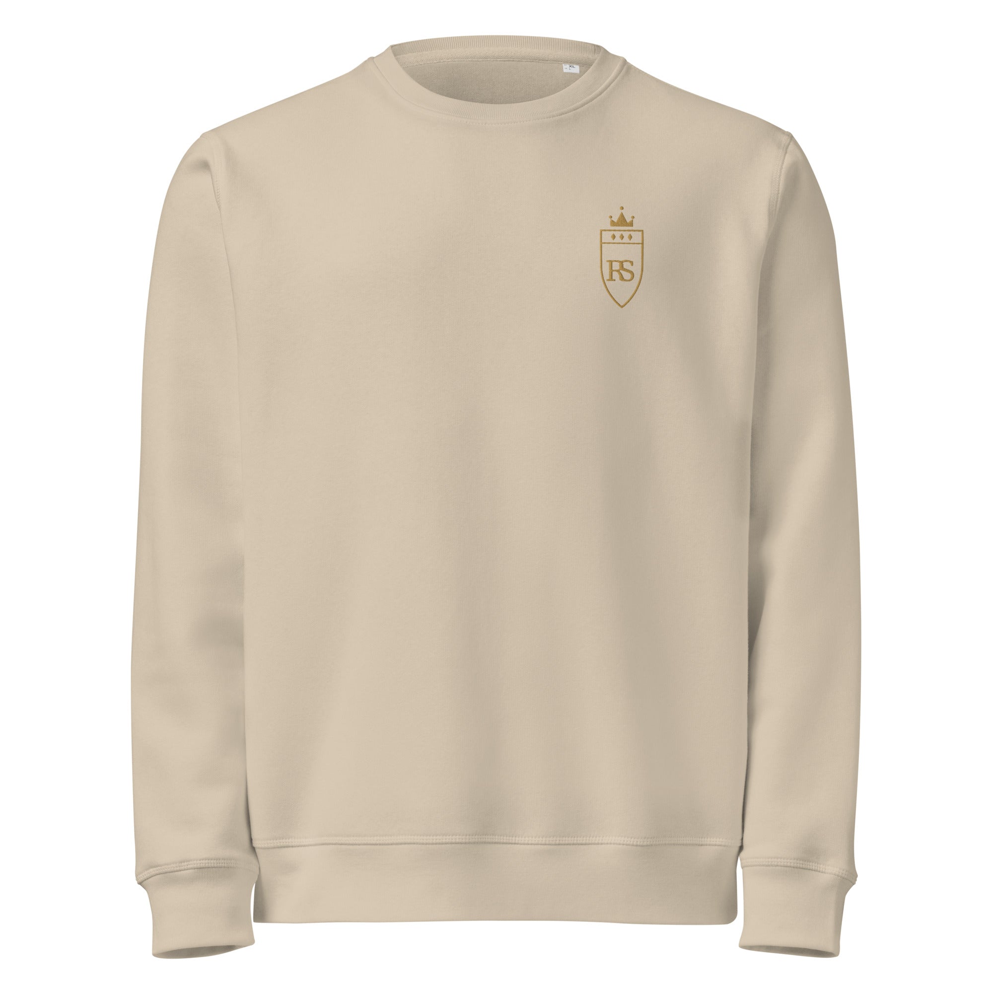 Sweat en coton biologique brodé du monogramme RS — Maison Sahari