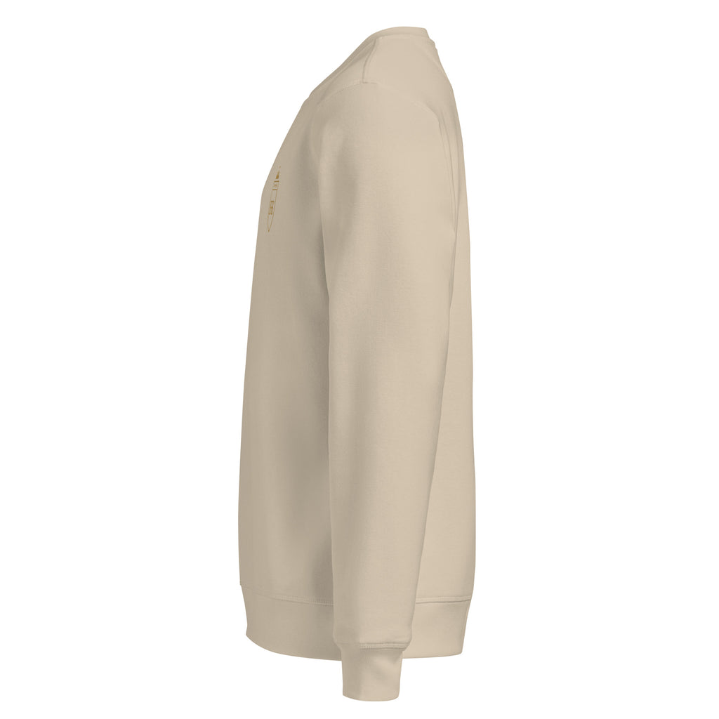 Sweat en coton biologique brodé du monogramme RS — Maison Sahari