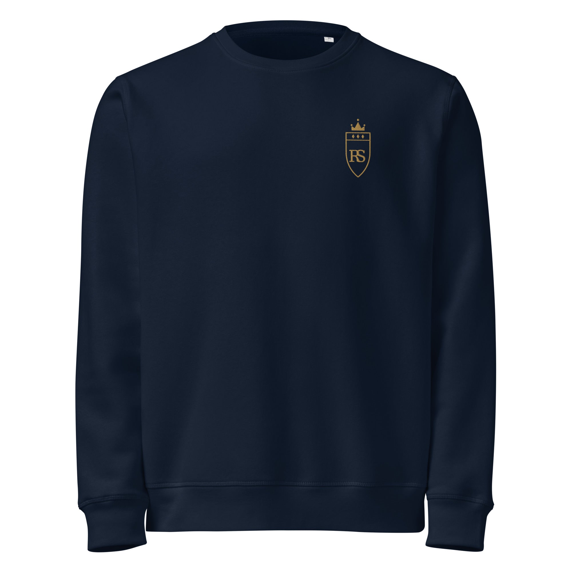 Sweat en coton biologique brodé du monogramme RS — Maison Sahari