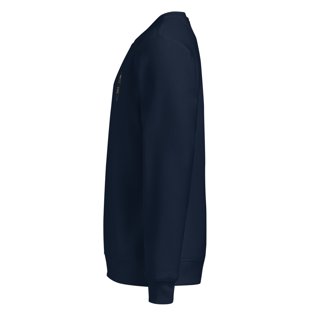 Sweat en coton biologique brodé du monogramme RS — Maison Sahari