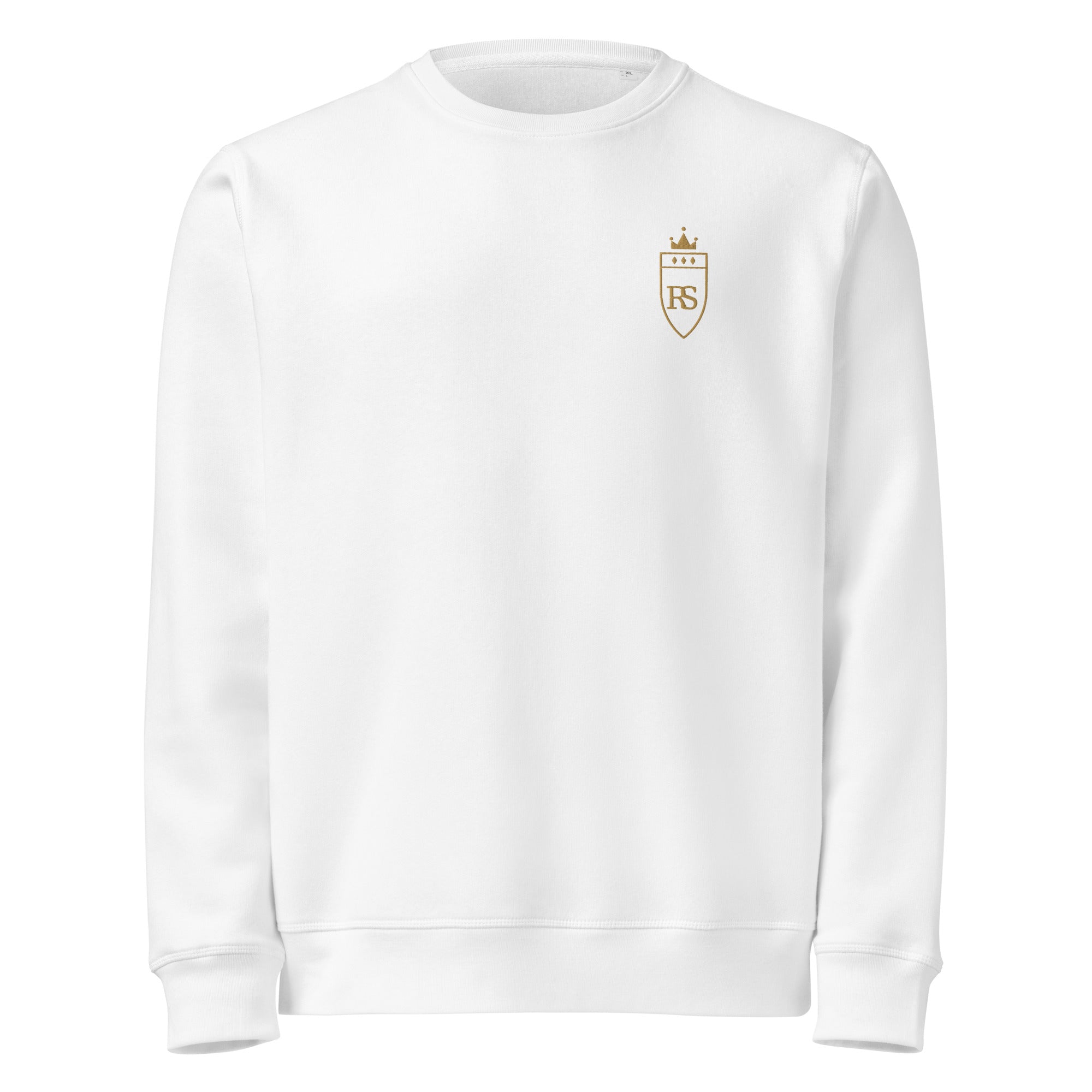 Sweat en coton biologique brodé du monogramme RS — Maison Sahari