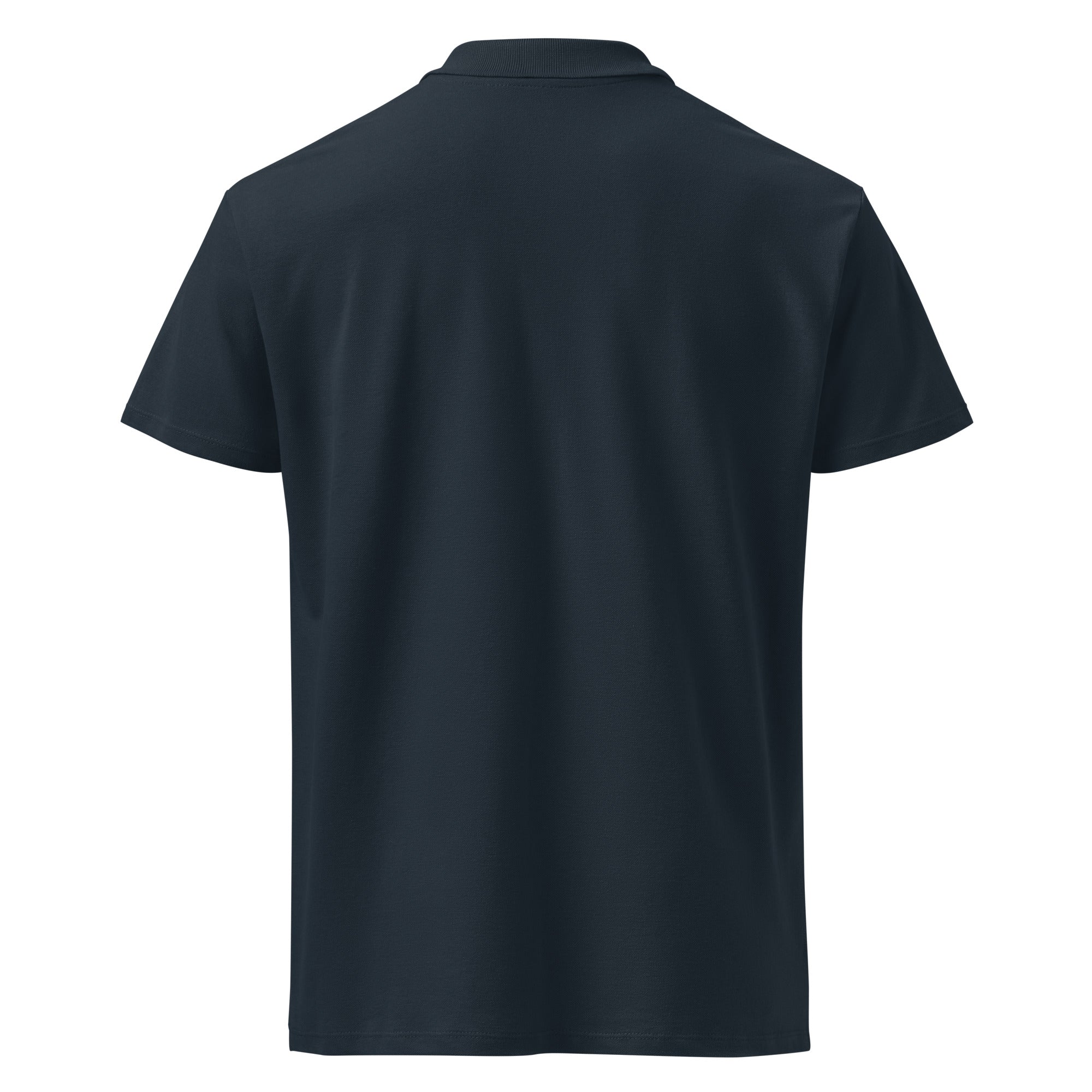 Polo piqué brodé du monogramme RS — Maison Sahari, quiet luxury