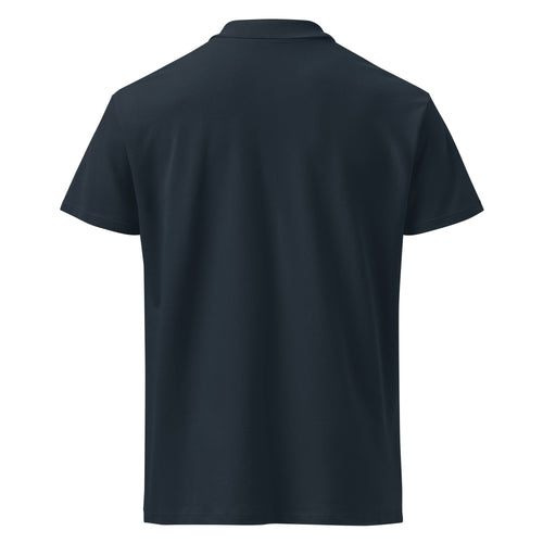 Polo piqué brodé du monogramme RS — Maison Sahari, quiet luxury