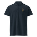 Polo piqué brodé du monogramme RS — Maison Sahari, quiet luxury