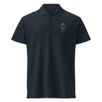 Polo piqué brodé du monogramme RS — Maison Sahari, quiet luxury