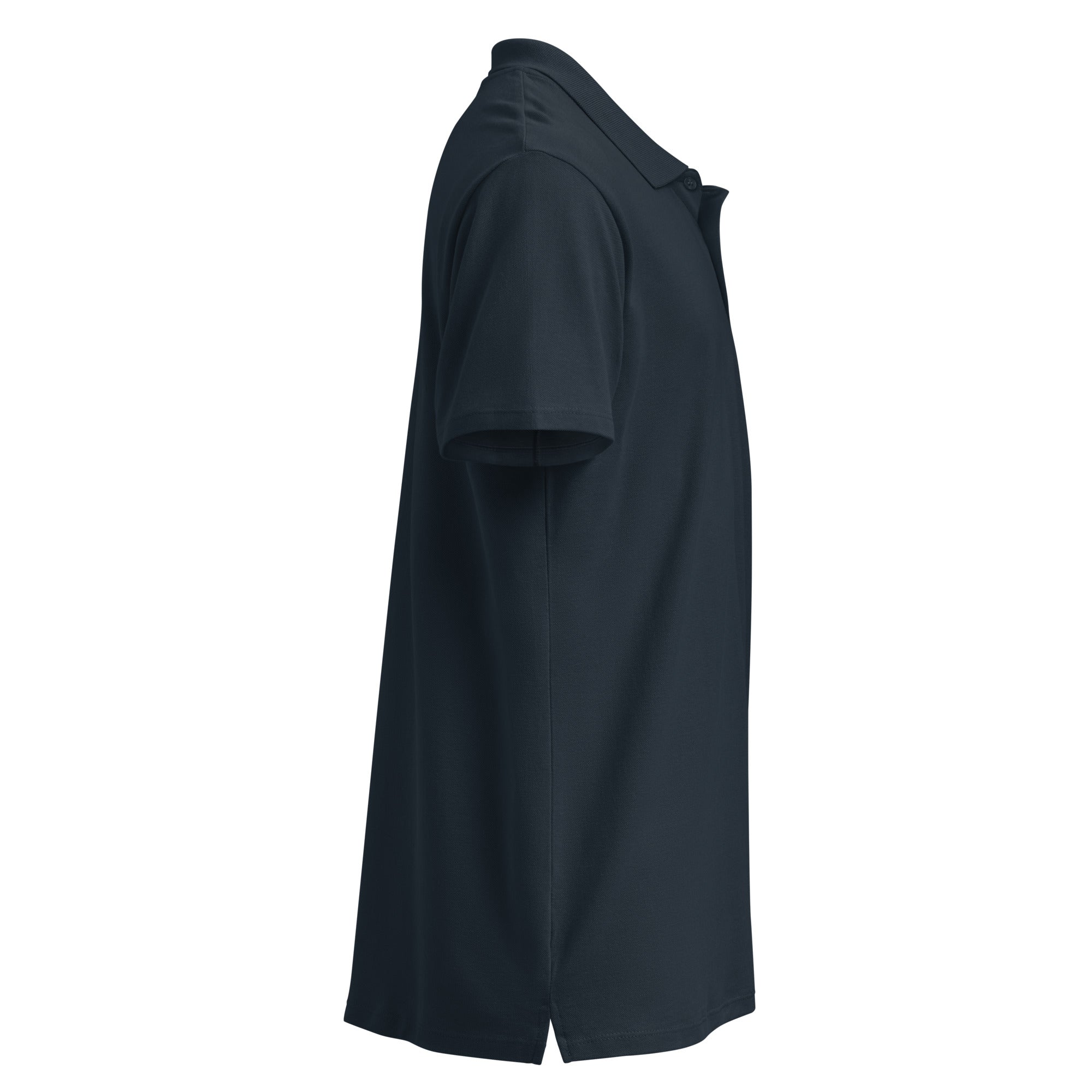 Polo piqué brodé du monogramme RS — Maison Sahari, quiet luxury