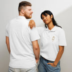 Polo piqué brodé du monogramme RS — Maison Sahari, quiet luxury