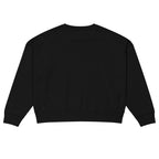 Sweat col rond femme Noir, vue de dos — Maison Sahari