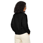 Sweat col rond femme Noir, vue de dos — Maison Sahari