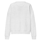 Sweat col rond femme Gris chiné clair, vue de dos — Maison Sahari