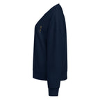 Sweat col rond femme Marine, vue de côté — Maison Sahari