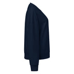 Sweat col rond femme Marine, vue de côté — Maison Sahari