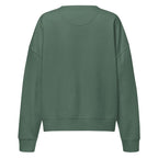 Sweat col rond femme Vert sauge, vue de dos — Maison Sahari