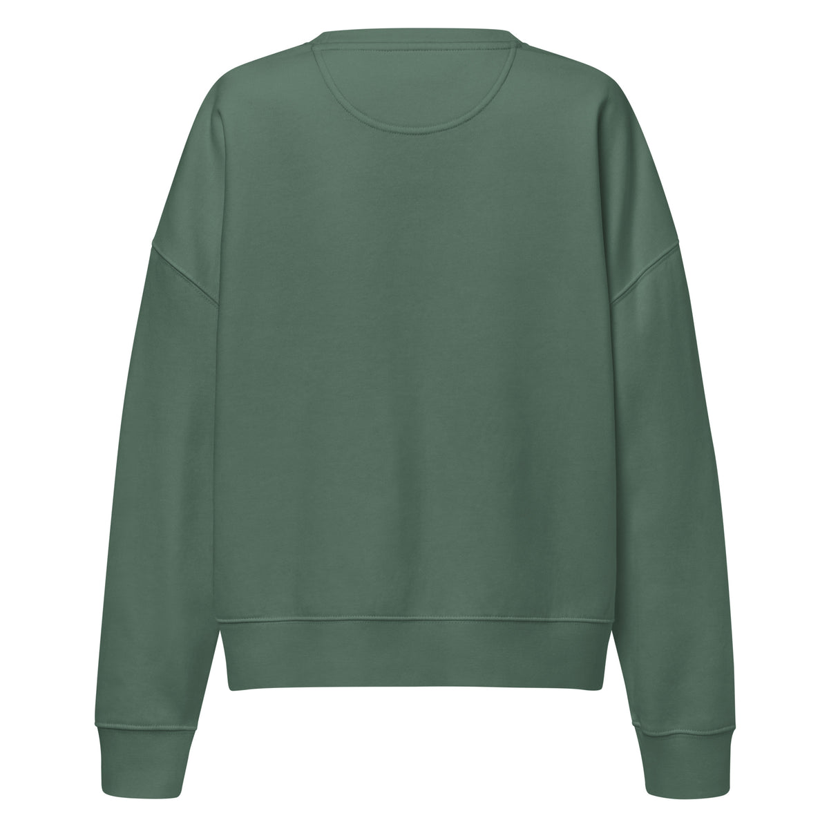 Sweat col rond femme Vert sauge, vue de dos — Maison Sahari