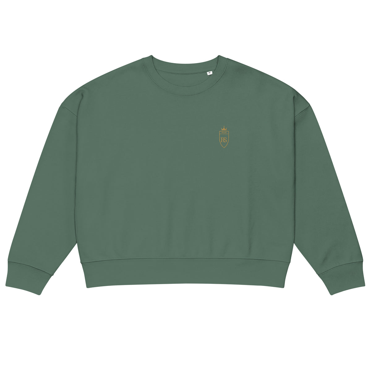 Sweat col rond femme Vert sauge, vue de face — Maison Sahari