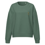 Sweat col rond femme Vert sauge, vue de face — Maison Sahari