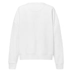 Sweat col rond femme Blanc, vue de dos — Maison Sahari