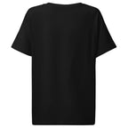 T-shirt femme col côtelé Noir, vue de dos — Maison Sahari