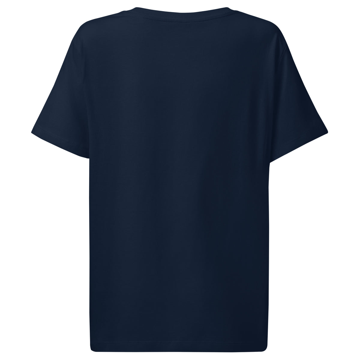 T-shirt femme col côtelé Marine, vue de dos — Maison Sahari
